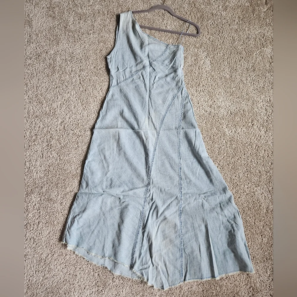 denim midi dress australia Fine Form in Mid Blue 10-12Y Size:XXXS(6/12mos) Arizona Jean Co Denim
